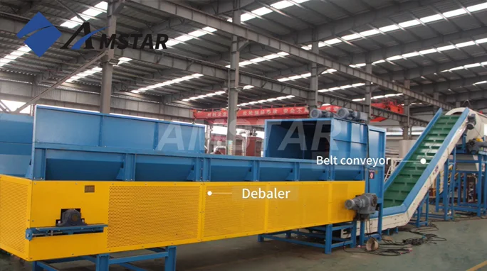 خط سحق وغسل البلاستيك الصلب HDPE بطاقة 2000kg/hr