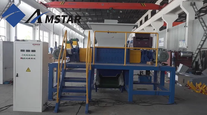 آلة تمزيق البلاستيك ذات العمودين TSJ-800
